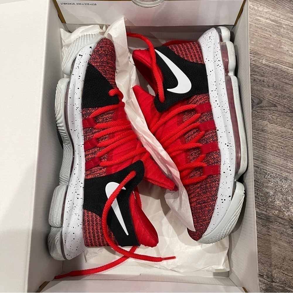 Nike Zoom KD10 KD 10 Red Velvet GS Size 6.5Y - Picture 4 of 13